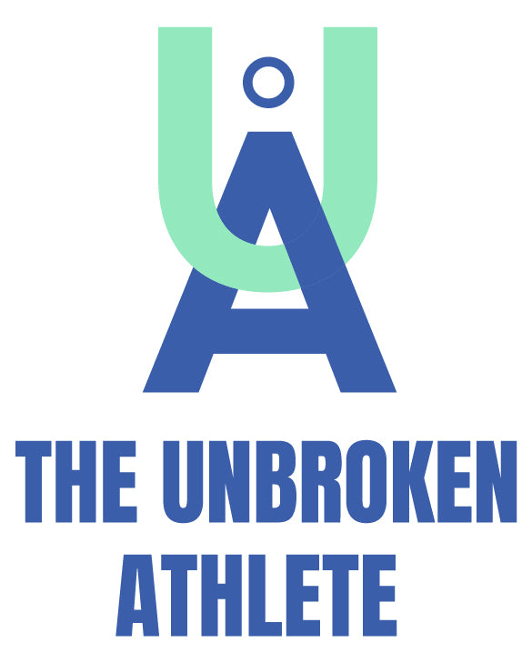 The Unbroken Athlete logo with stylized UA symbol.